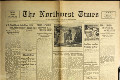 The Northwest Times Vol. 4 No. 100 (December 16, 1950) (ddr-densho-229-258)