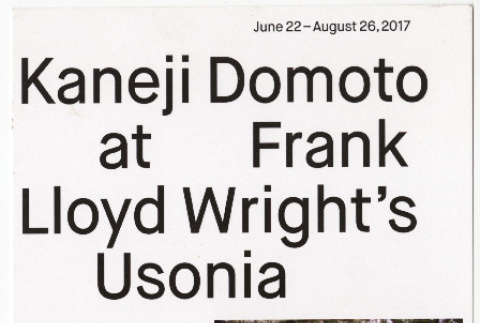 Kaneji Domoto at Frank Lloyd Wright's Usonia (ddr-densho-377-3076)