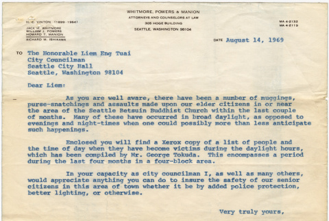 Letter to Seattle Councilman Liem Eng Tuai from Richard Ishikawa (ddr-densho-383-494)