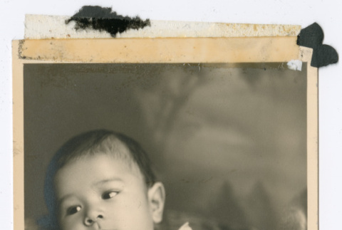 Photo postcard of a baby (ddr-densho-483-578)