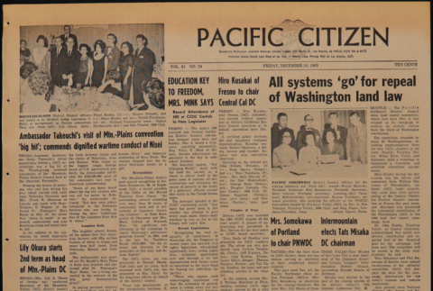 Pacific Citizen, Vol. 61, No. 24 (December 10, 1965) (ddr-pc-37-50)