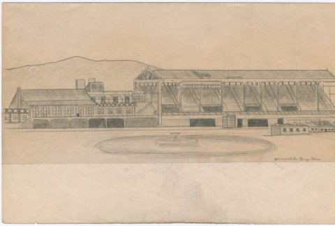 The grandstands at Tanforan Assembly Center (ddr-densho-392-41)