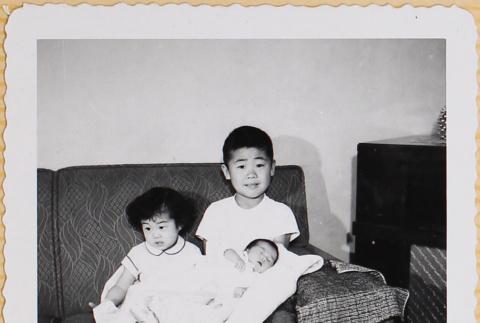 William, Susan and Leslie Shiomi (ddr-densho-522-393)