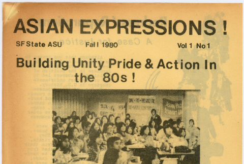 Asian Expressions! Vol. 1 No. 1 Fall 1980 (ddr-densho-444-99)