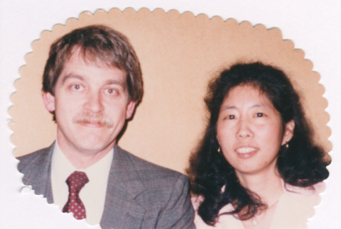Susan Isoshima and Michael Gave at celebration (ddr-densho-477-603)