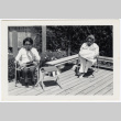 Two women on a deck (ddr-densho-433-1252)