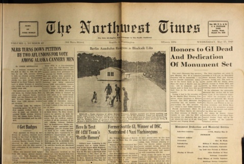 The Northwest Times Vol. 3 No. 42 (May 25, 1949) (ddr-densho-229-209)