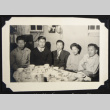 Group at a dining table (ddr-densho-542-593)