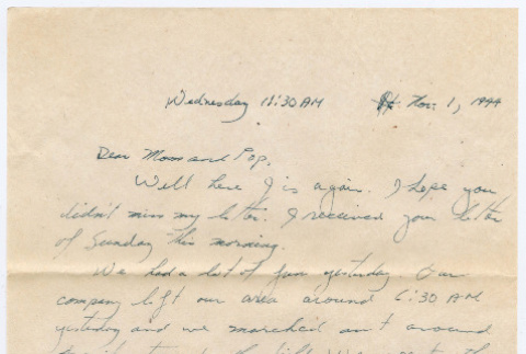 Letter from Tadashi Ishida to Mr. & Mrs. Y Ishida (ddr-densho-535-55)