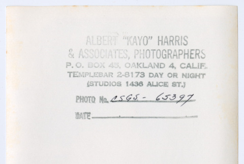 Verso of photograph (ddr-densho-433-494-mezzanine-2ff810a2cf)