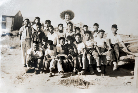 Group of boys in camp (ddr-densho-462-11)
