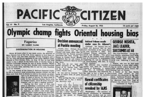 The Pacific Citizen, Vol. 41 No. 9 (August 26, 1955) (ddr-pc-27-34)