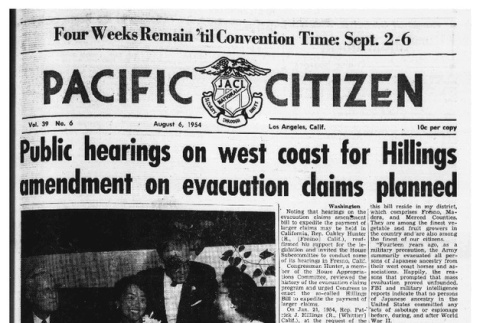 The Pacific Citizen, Vol. 39 No. 6 (August 6, 1954) (ddr-pc-26-32)