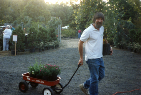 Don Brooks at the Kubota Garden Semi-Annual Plant Sale (ddr-densho-354-256)