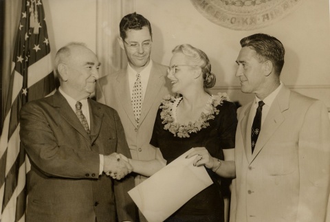 Two directors of the Department of Public Welfare, Samuel Wilder King and Neal Blaisdell (ddr-njpa-2-742)