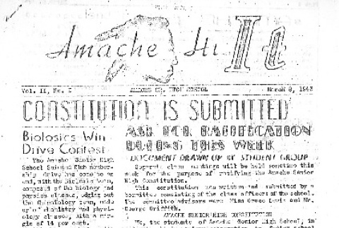 Amache Hi It Vol. II No. 1 (March 8, 1943) (ddr-densho-147-325)
