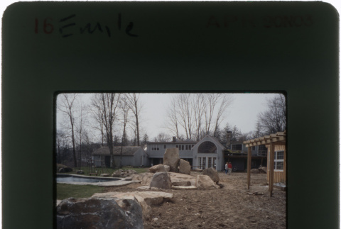 Garden and pond at the Emile project (ddr-densho-377-411)