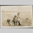 A woman and girl on the beach (ddr-densho-321-626)