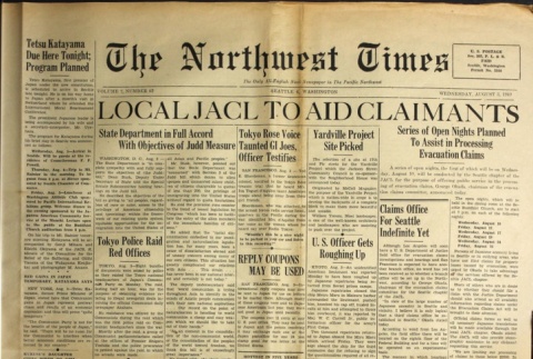 The Northwest Times Vol. 3 No. 62 (August 3, 1949) (ddr-densho-229-229)