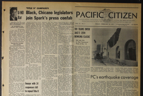 Pacific Citizen, Vol. 72, No. 7 (February 19, 1971) (ddr-pc-43-7)
