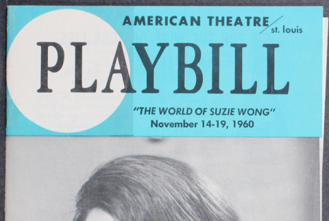 Program from production of The World of Suzie Wong at the American Theatre in St. Louis (ddr-densho-367-250)