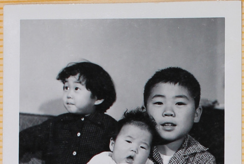 William, Susan and Leslie Shiomi (ddr-densho-522-373)