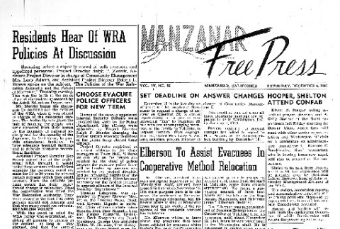 Manzanar Free Press Vol. IV No. 26 (December 4, 1943) (ddr-densho-125-190)