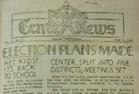 Pomona Center News Vol. I No. 4 (June 5, 1942) (ddr-densho-193-4)