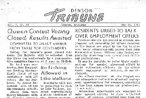 Denson Tribune Vol. I No. 25 (May 25, 1943) (ddr-densho-144-66)