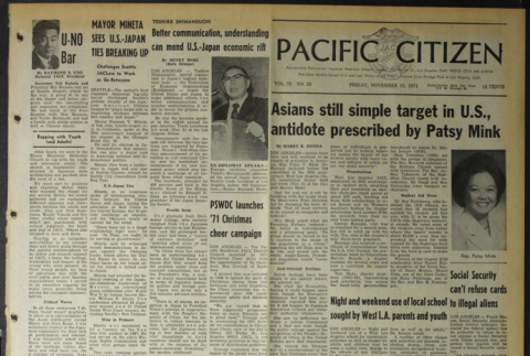 Pacific Citizen, Vol. 73, No. 20 (November 12, 1971) (ddr-pc-43-45)