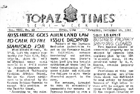 Topaz Times Vol. VIII No. 22 (September 16, 1944) (ddr-densho-142-340)