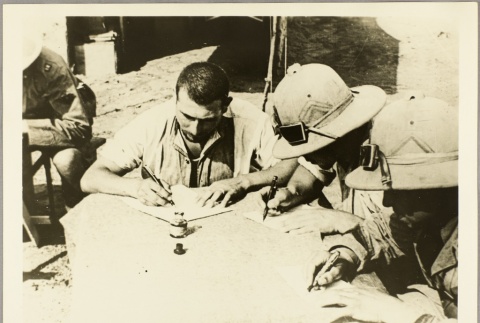 Italian soldiers writing letters (ddr-njpa-13-684)