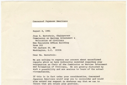 Letter to Joan Bermstein from Toni Morozumi (ddr-densho-352-308)