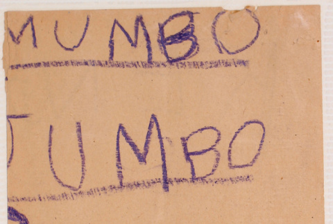 Child's writing sample (ddr-densho-483-421)