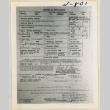 Report of separation for Koji Nakase (ddr-densho-37-1907)