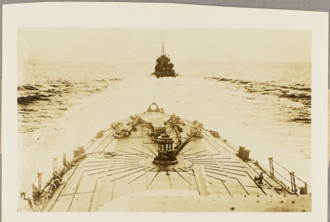 British navy ship trailing another (ddr-njpa-13-596)