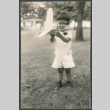 Boy with model plane (ddr-densho-523-205)