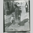 Japanese woman with her two children (ddr-densho-299-34)
