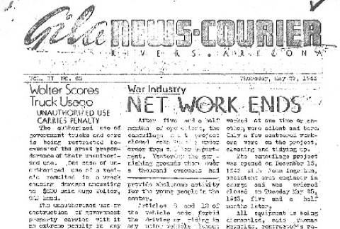 Gila News-Courier Vol. II No. 63 (May 27, 1943) (ddr-densho-141-99)