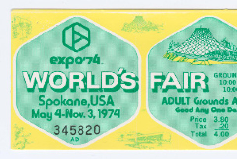 Ticket to Expo '74 World's Fair (ddr-densho-477-328)