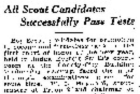 All Scout Candidates Successfully Pass Tests (January 5, 1923) (ddr-densho-56-376)