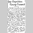 Jap-Expulsion Group Formed (December 16, 1943) (ddr-densho-56-999)