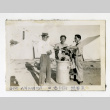 George Naohara, Tadashi Sakaida, and Kenneth Kenji Kuwahara at Civilian Conservation Corps mobile camps, Rupert, Idaho (ddr-csujad-38-28)
