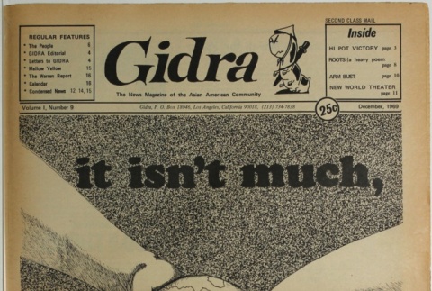 Gidra, Vol. I, No. 9 (December 1969) (ddr-densho-297-9)