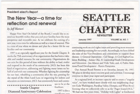 Seattle Chapter, JACL Reporter, Vol. 34, No. 1, January 1997 (ddr-sjacl-1-442)