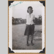 Mitzi in a plaid skirt (ddr-densho-542-267)