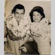 A couple wearing leis (ddr-njpa-1-845)