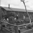 Members of the Parent Teacher Association working on a school garden (ddr-fom-1-836)