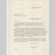 Letter from Leavenworth Warden to Uhachi Tamesa (ddr-densho-333-26)