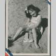 A girl on the beach (ddr-densho-201-921)